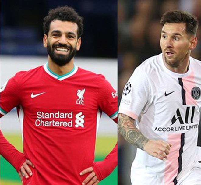 Salah và Messi đang được xem là những ứng viên lớn cho giải Quả bóng Vàng 2021