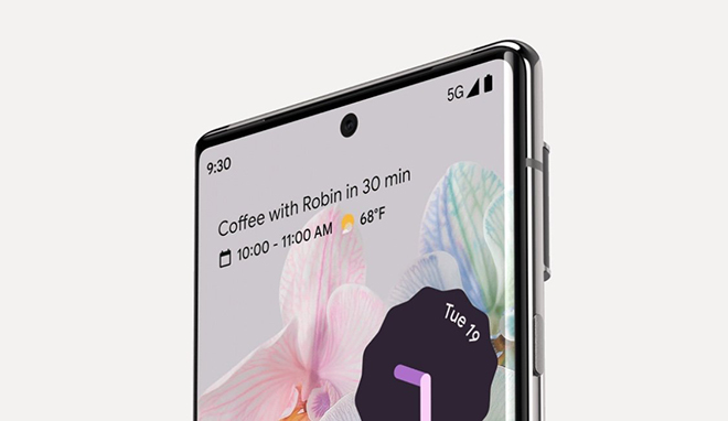 Pixel 6 Pro có camera selfie "đục lỗ".