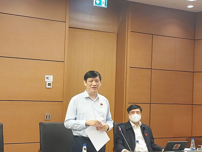 Bộ trưởng Bộ Y tế Nguyễn Thanh Long phát biểu - Ảnh: Văn Duẩn