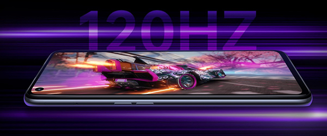 Oppo K9s có màn hình hỗ trợ tốc độ làm mới 120Hz.