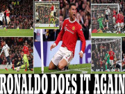 Bóng đá - MU ngược dòng ngoạn mục: Báo chí ca tụng Ronaldo, vẫn chê Solskjaer kém tài