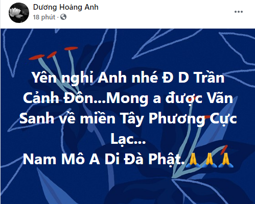 Nam diễn viên Hoàng Anh bàng hoàng khi hay tin