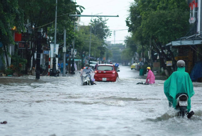 Khu vực TP Quảng Ngãi ngập nặng