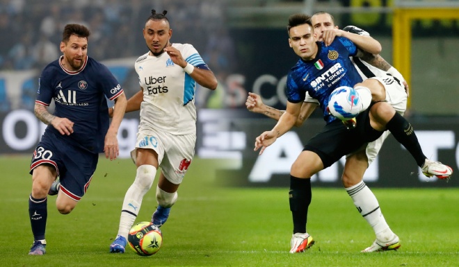 Derby d'Italia (Inter Milan - Juventus) và&nbsp;Le Classique (PSG -&nbsp;Marseille) kết thúc với tỷ số hòa và những chiếc thẻ đỏ