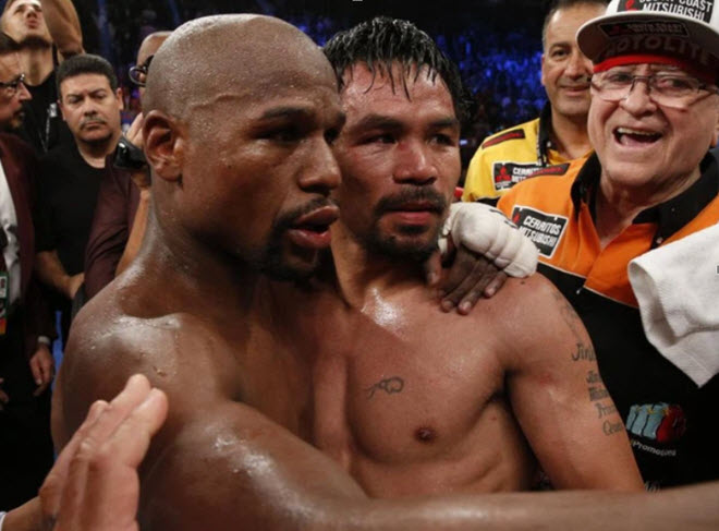 Mayweather sẽ đọ sức với Pacquiao trên sân bóng rổ vàng tháng 12