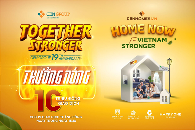 Nhiều chính sách thúc đẩy tinh thần môi giới được phát động trong chiến dịch “Home now for Vietnam Stronger”.