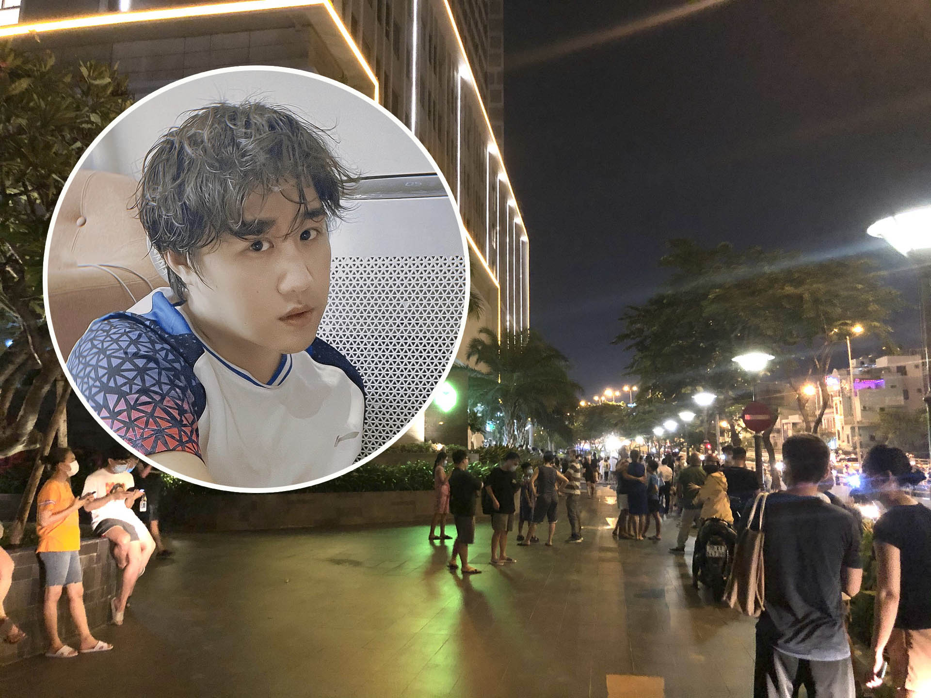 Ca sĩ Trung Quân Idol hoảng sợ tháo chạy vì chung cư báo cháy
