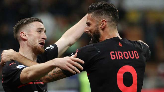 Giroud mang lại bàn thắng duy nhất cho AC Milan trước Torino