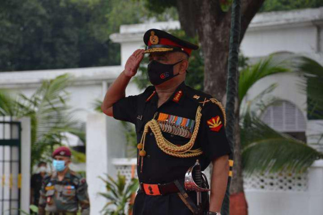 Tư lệnh quân khu miền Đông Ấn Độ Manoj Pande. Ảnh: Twitter