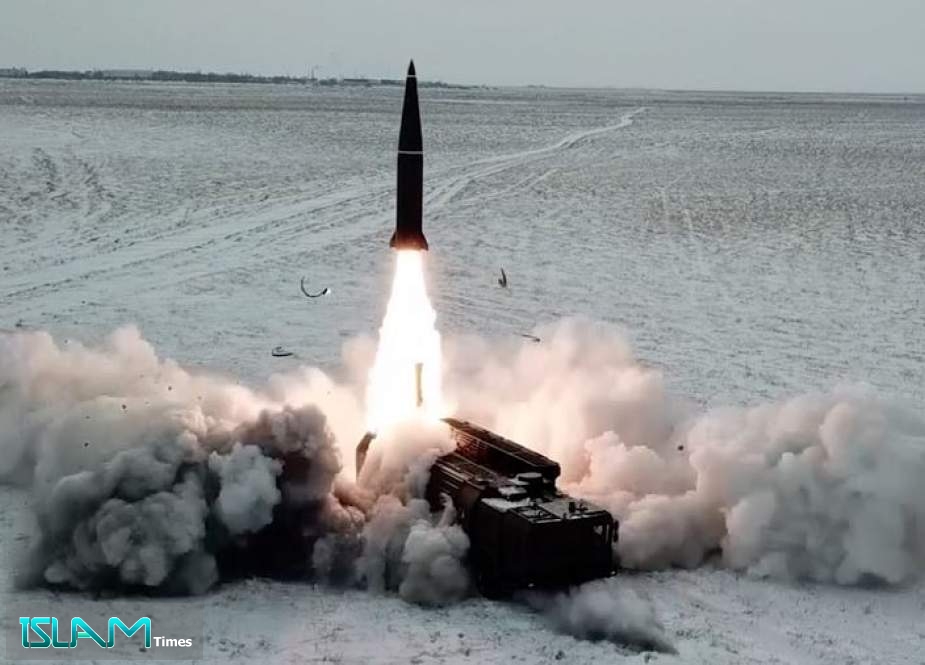 Tên lửa Iskander của Nga khai hỏa trong một cuộc tập trận.