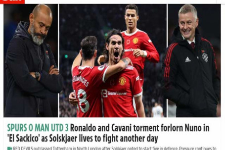 MU "lột xác" hạ Tottenham: Báo Anh khen Ronaldo & Solskjaer thay đổi đúng lúc