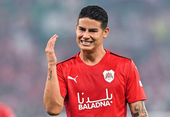 James Rodriguez đang chơi bóng cho Al Rayyan ở Qatar sau chỉ 1 mùa giải khoác áo Everton tại giải Ngoại hạng Anh