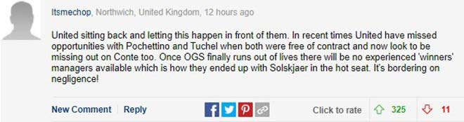 Một độc giả than phiền MU bỏ lỡ những Pochettino, Tuchel và sắp là Conte
