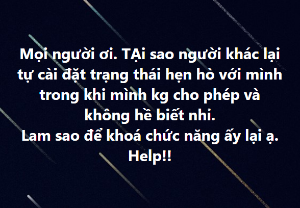 Trâm Anh bức xúc khi bị ai đó "tự cài đặt trạng thái hẹn hò"