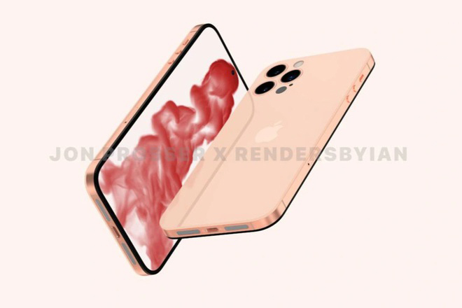 Ảnh render iPhone 14 Pro.