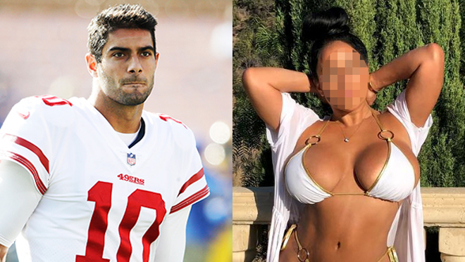 Tiền vệ bóng bầu dục Mỹ Jimmy Garoppolo của San Francisco 49ers hẹn hò "gái hư" Kiara Mia vào năm 2018. Sau tin đồn này, Mia lên mạng xã hội bóng gió nói về Garoppolo, và 49ers, cô tự hào nói với TMZ: "Mọi thứ tôi chạm vào đều biến thành vàng".