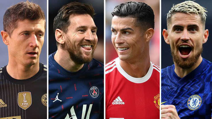 Lewandowski, Messi, Ronaldo và Jorginho là những ứng viên sáng giá