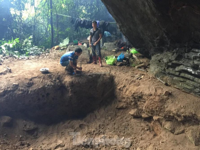 Địa điểm phát hiện mộ táng trẻ em và nhiều cổ vật thời kỳ đồ đá Bắc Sơn. Ảnh: Duy Chiến