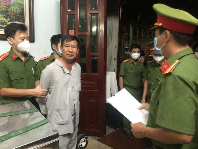 Ông Nguyễn Văn Tuấn bị bắt trong đêm 6-11 (ảnh: Báo Bà Rịa- Vũng Tàu)