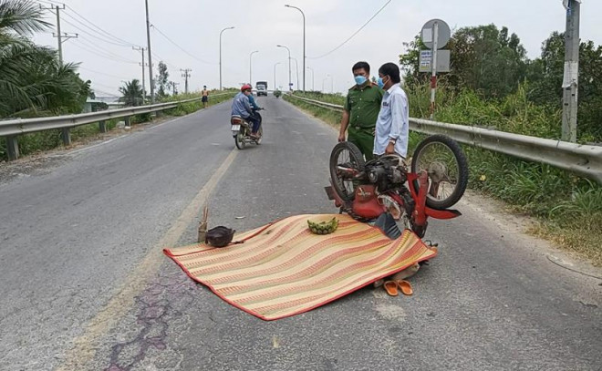 Hiện trường vụ tai nạn.