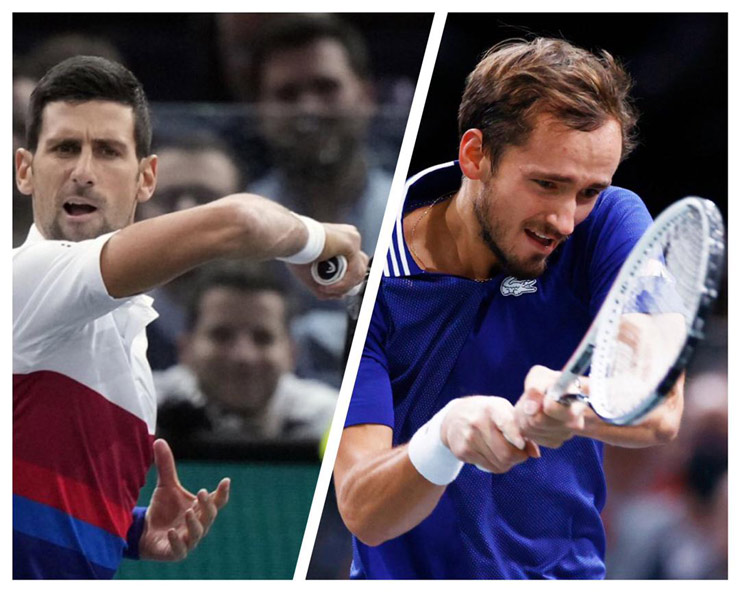 Djokovic đã gặp không ít khó khăn khi tái ngộ Medvedev trong một trận chung kết giải đấu&nbsp;sân cứng khác sau US Open năm nay