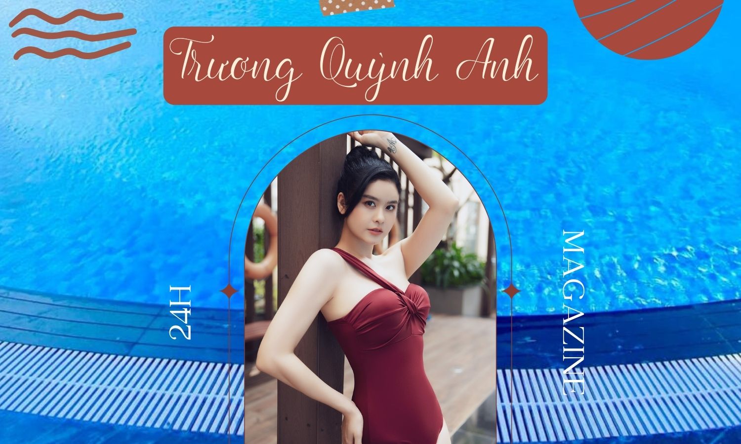 Trương Quỳnh Anh diện bikini khoe dáng đẹp ở tuổi 30 - 1