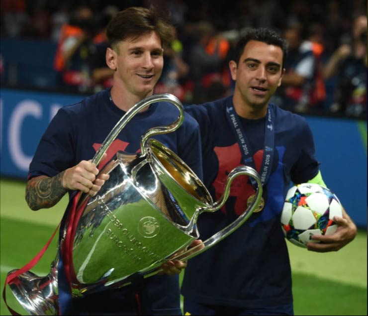 Messi và Xavi từng chơi ăn ý cùng nhau trong giai đoạn hoàng kim của Barcelona&nbsp;