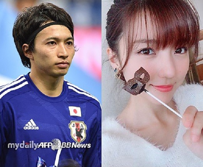 Tiền vệ sáng tạo của tuyển Nhật Bản - Gaku Shibasaki đã sớm đưa Erina Mano về dinh.
