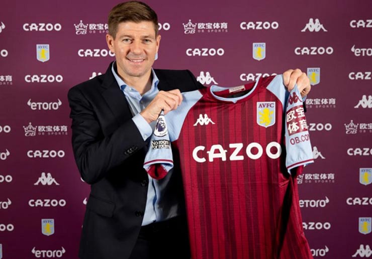 Aston Villa ký hợp đồng với tân HLV Steven Gerrard