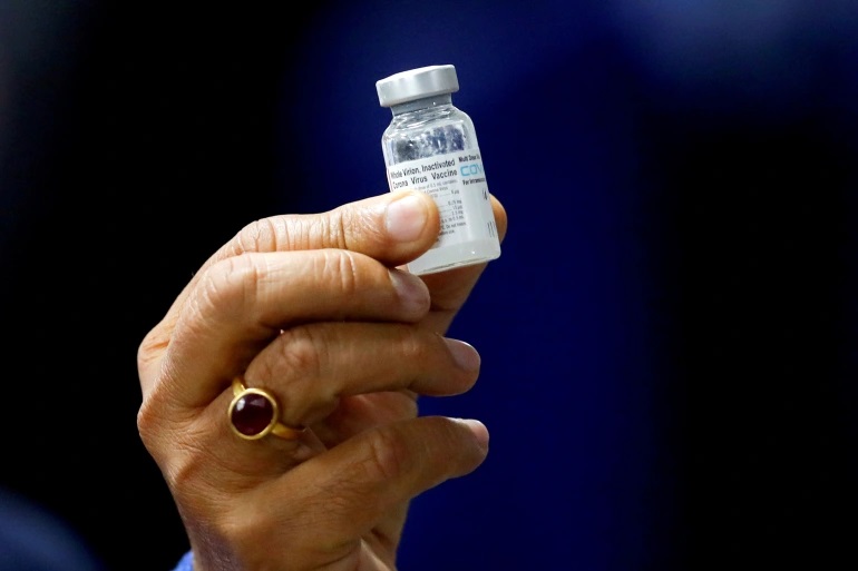 Vaccine Covaxin của Ấn Độ. Ảnh: Reuters