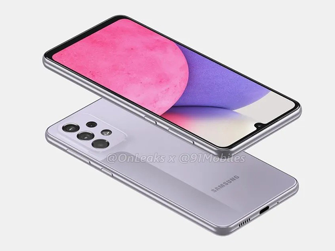 Ảnh render&nbsp;Galaxy A33 5G.