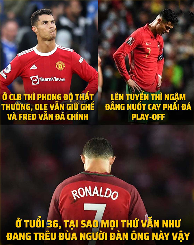 Ronaldo đang cảm thấy bất lực.