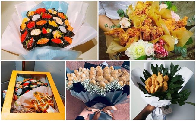 Hoa sushi, bó hoa trái cây, hoa tiền mặt… là những sản phẩm quà tặng độc đáo trong ngày 20/11 vài năm trở lại đây. 

