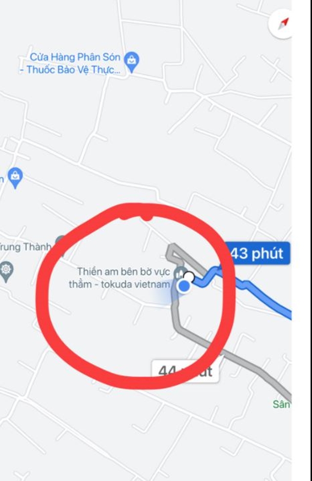 Thành viên Nhất Nguyên của Tịnh thất Bồng Lai chia sẻ hình ảnh chụp lại việc cơ sở này bị anti-fan đổi tên trên Google Maps