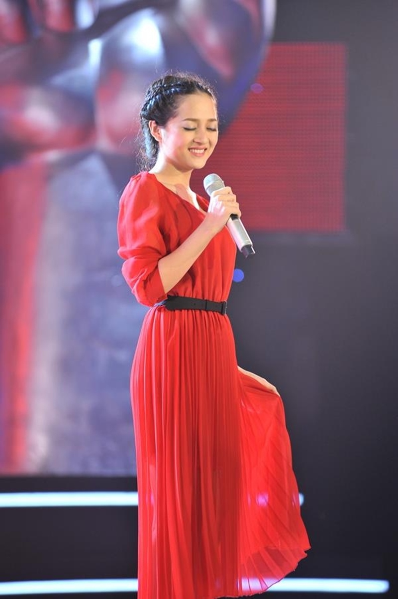 Hình ảnh ngọt ngào của Bảo Anh khi tham gia chương trình "The Voice".