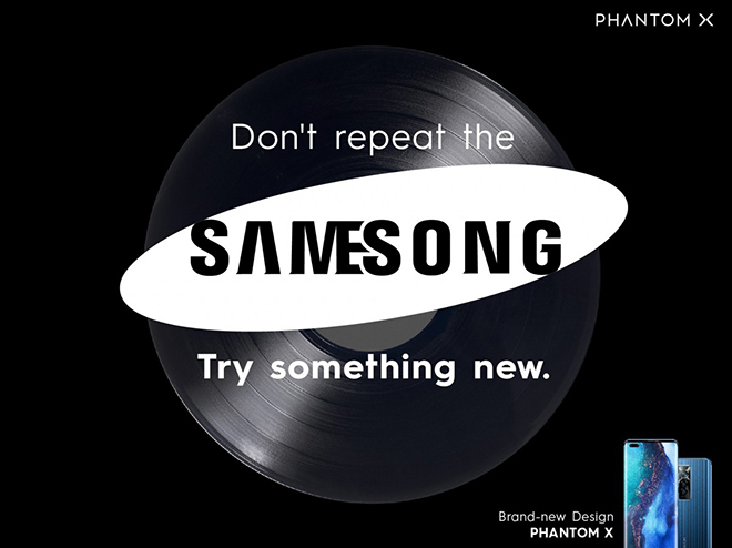 Quảng cáo "troll" Samsung của Tecno.