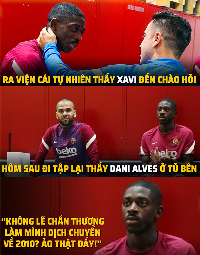 Dembele như kiểu mình "tối cổ" quá rồi.