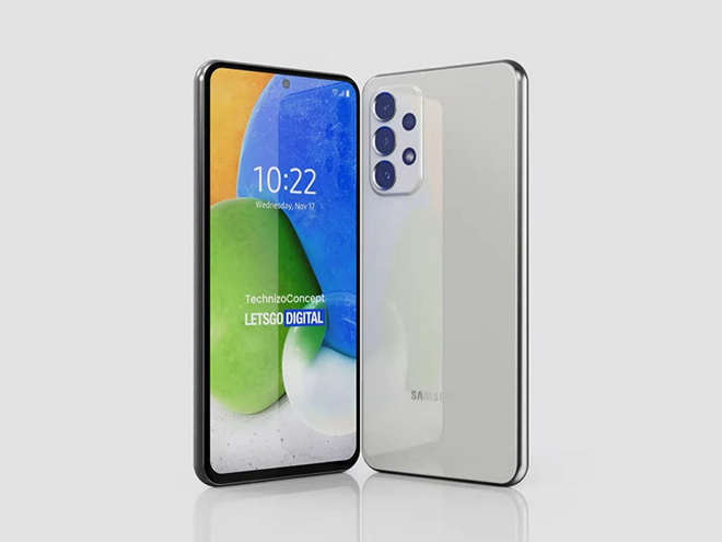 Galaxy A73 5G chỉ có mặt lưng nhựa.