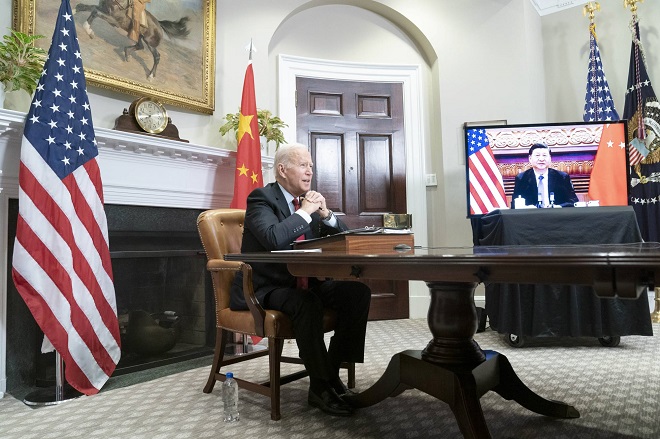Tổng thống Mỹ Joe Biden gần đây có cuộc họp trực tuyến với Chủ tịch Trung Quốc Tập Cận Bình.