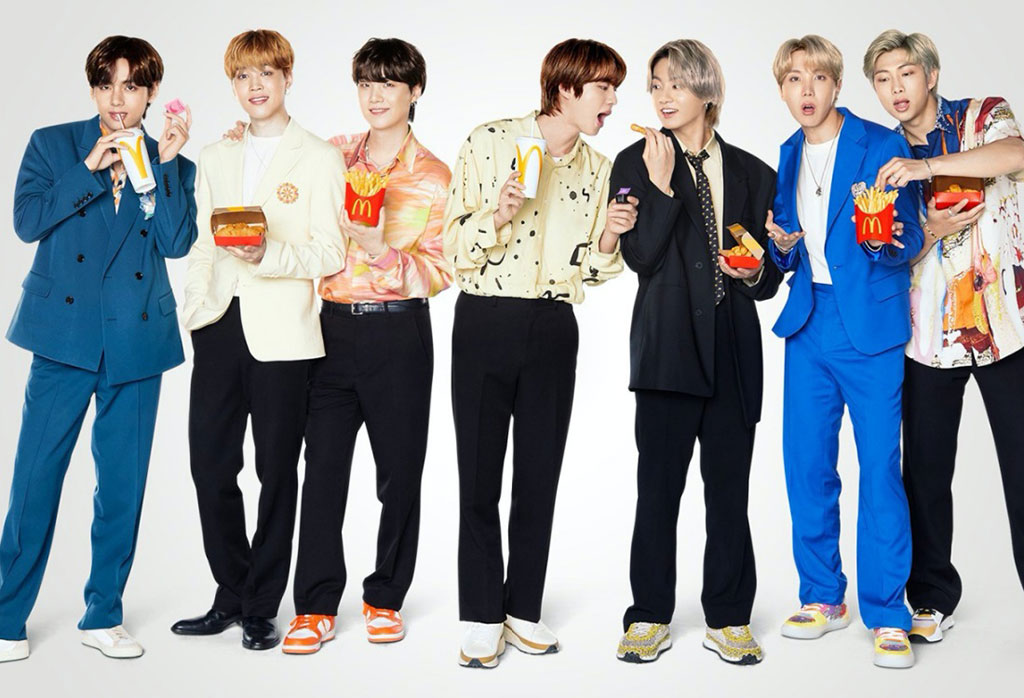 BTS quảng cáo cho thương hiệu chuỗi cửa hàng ăn nhanh Mc Donald's