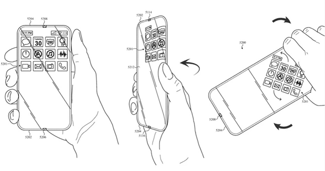 Bằng sáng chế iPhone hoàn toàn bằng kính.