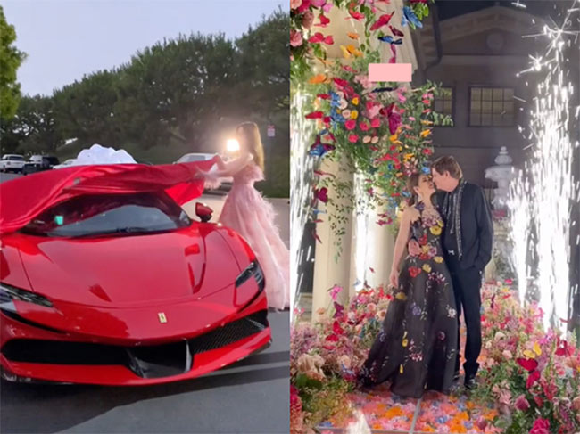 Vào dịp kỷ niệm lễ cưới, nữ tỷ phú này còn chịu chơi khi tặng chồng chiếc siêu xe Ferrari SF90 Stradale, lăn bánh vào khoảng 33 tỷ VNĐ.
