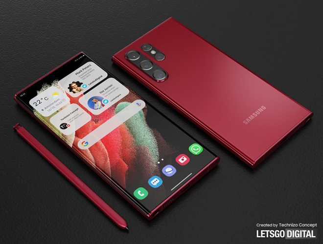 Ảnh concept Galaxy S22 Ultra.