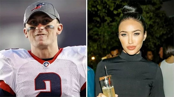 Johnny Manziel và vợ cũ Bre Tiesi