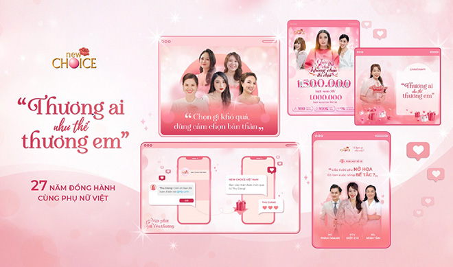 New Choice Việt Nam luôn chú trọng vào các dự án truyền thông nhằm nâng cao nhận thức giá trị bản thân cho nữ giới, đồng thời truyền tải kiến thức về tránh thai an toàn và sức khỏe sinh sản