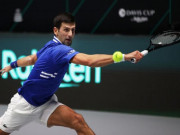 Thể thao - Djokovic tung cú trái &quot;khét lẹt&quot; hạ Dennis Novak ở Davis Cup