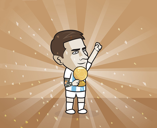 Messi chính thức giành Quả Bóng Vàng 2021.