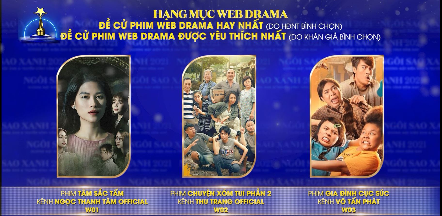 Một số dự án Phim Web-drama nổi bật được đề cử tại giải thưởng "Ngôi sao xanh" năm nay