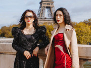 Đời sống Showbiz - Á hậu Thái Như Ngọc và mẹ khoe vẻ quyến rũ ở Paris