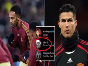 Bóng đá - Aubameyang &quot;chân gỗ&quot; còn like bài viết của Ronaldo, fan đòi tước băng đội trưởng